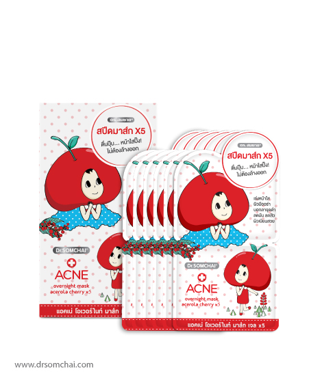 Acne Overnight Mask Gel 8 g. (6 pcs.) | Dr.Somchai